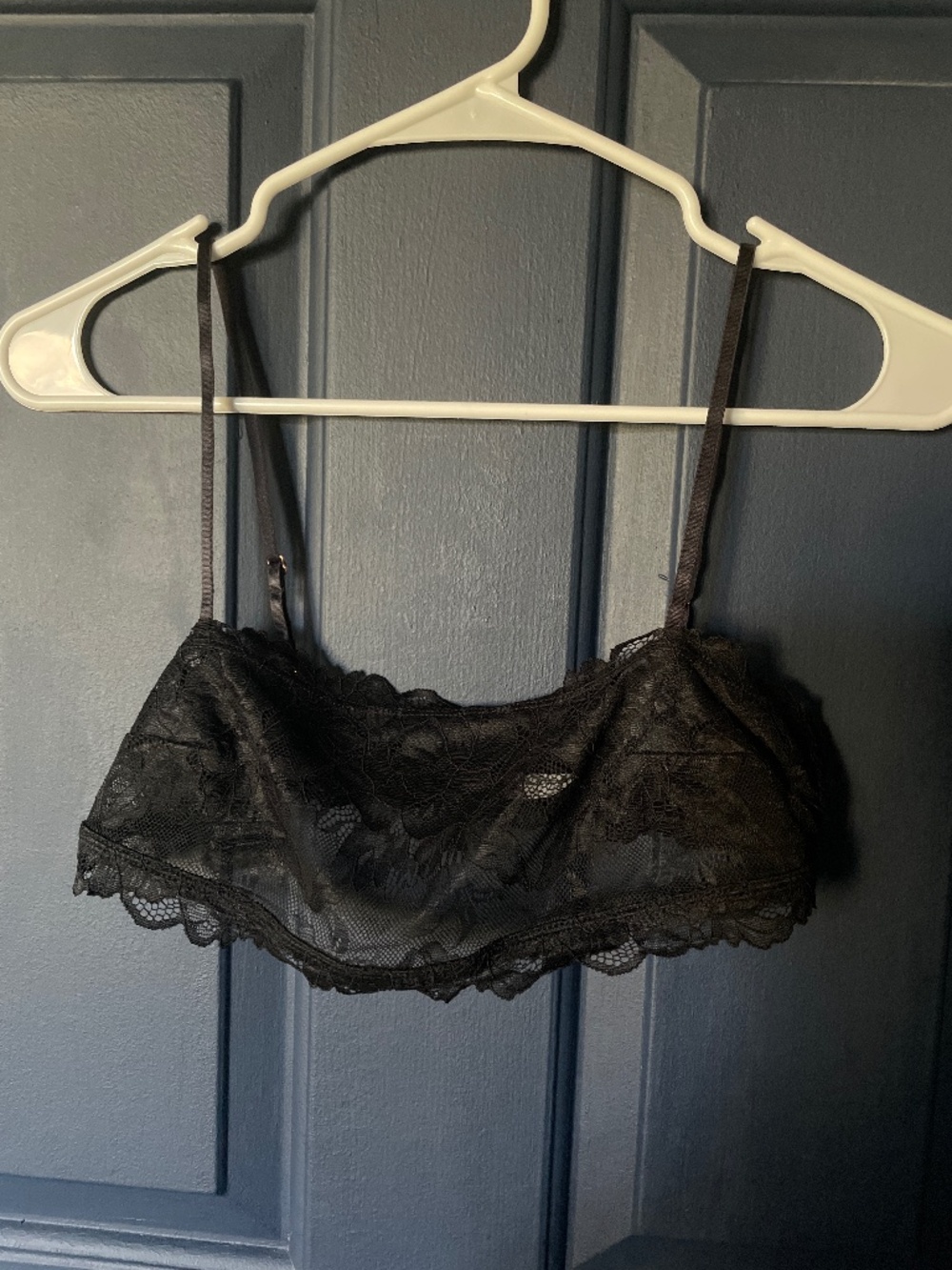 Free People Intimately Bandeau Lace Bralette in Black Medium